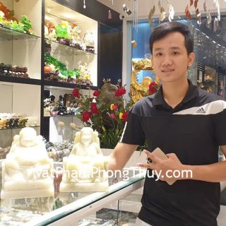 Anh Huấn - khách hàng mua thần tài thổ địa cẩm thạch Himalaya TDX3-2 và ngọc bội tỳ hưu S6420