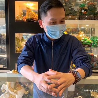 Anh Lương - Khách hàng mua Chuỗi mắt mèo đỏ đô 12 li S6441.