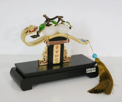 Gậy như ý hợp kim đào bạch ngọc (nhỏ) - Sự sự như ý G132A